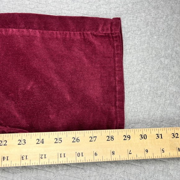 Levis 725 Bootcut High Rise Pants Women 26(25X29) Candy Apple Red Corduroy - Picture 6 of 13